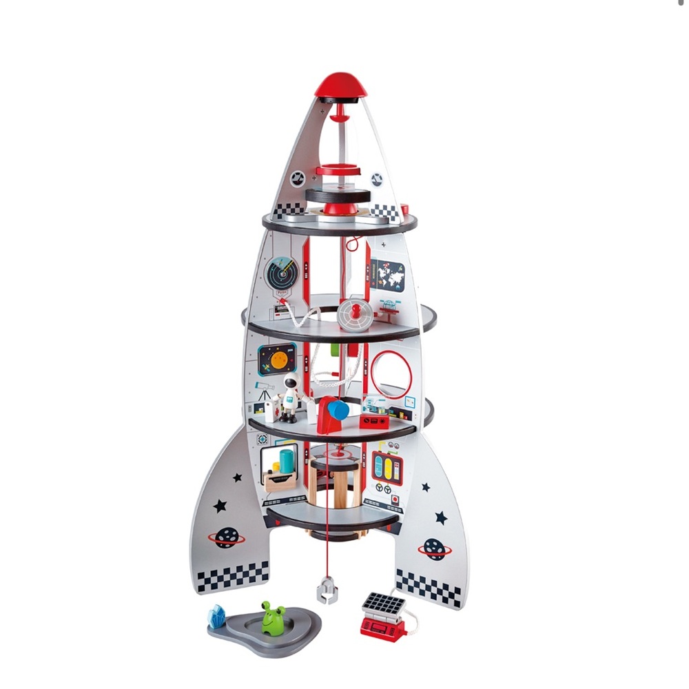 Hape Four stage rocket ship (used in a good condition)